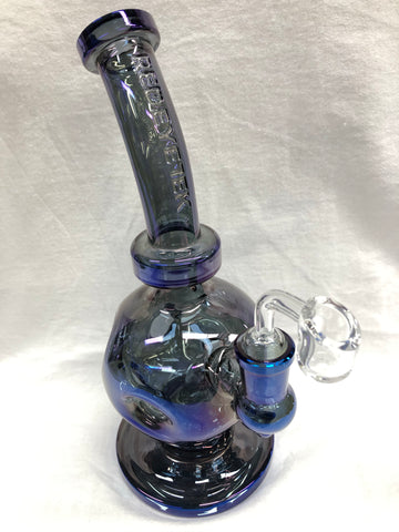 Red Eye Tek 12" Tall Metallic Terminator Swiss Globe Rig w/ Embossed Logo and Banger